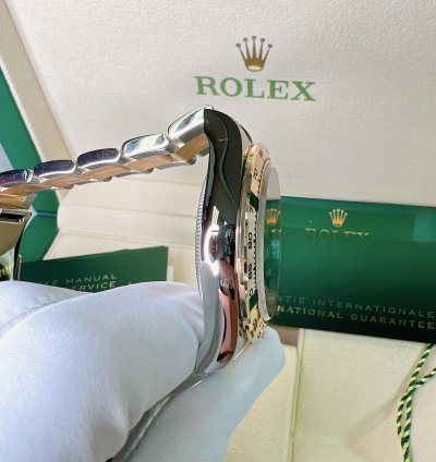 Rolex Daytona 2025 New Daytona Yellow Gold Two Tone Black Diamond Dial