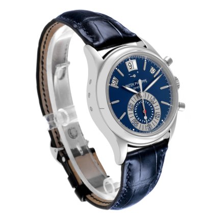 Patek Philippe Annual Calendar Chronograph Complications Annual Calendar Platinum Chronograph Mens Watch 5960p