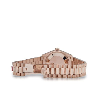 Rolex Datejust 31 278275 Ladies Rose Gold Diamond Chocolate Dial President 2024