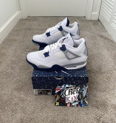 Nike Air Jordan 4 Retro Midnight Navy Size 10 5 New