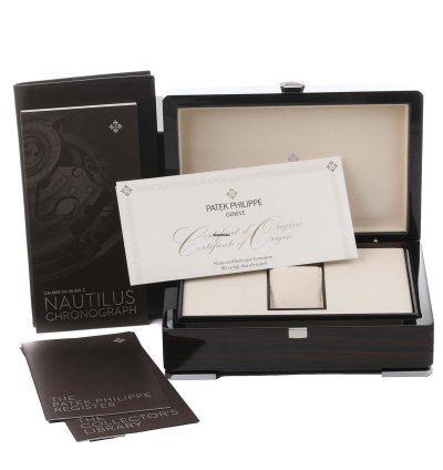 Patek Philippe Annual Calendar Chronograph Complications Annual Calendar Platinum Mens Watch 5905 Box Papers