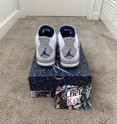 Nike Air Jordan 4 Retro Midnight Navy Size 10 5 New