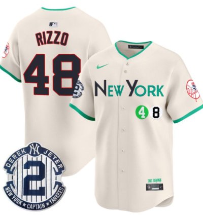 Anthony Rizzo Jersey 48 New York Yankees City Connect Vapor Premier Limited Stitched Cream
