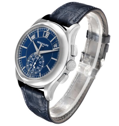 Patek Philippe Annual Calendar Chronograph Complications Annual Calendar Platinum Watch 5905 Box Papers