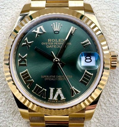 Rolex Datejust 31 278278 31mm Yellow Gold Olive Diamond Vi Dial 2024