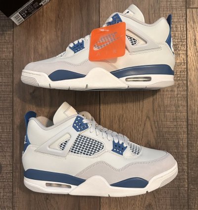 Nike Air Jordan 4 Retro Military Blue 2024 Sz 10 5 New