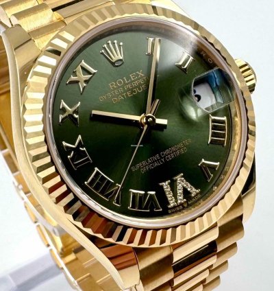 Rolex Datejust 31 278278 31mm Yellow Gold Olive Diamond Vi Dial 2024