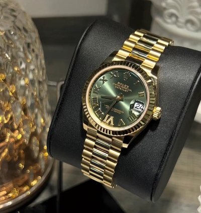 Rolex Datejust 31 278278 Green Roman Vi Diamond