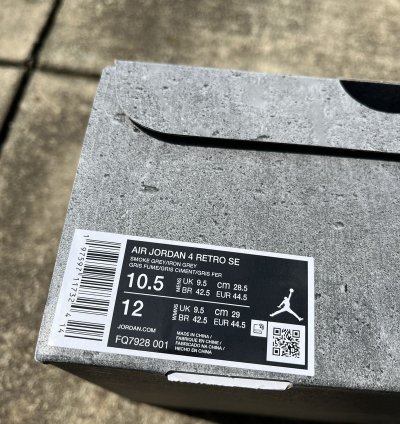 Nike Air Jordan 4 Wet Cement Paris Olympics Size 10 5