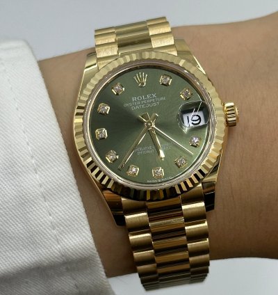 Rolex Datejust 31 278278g Green