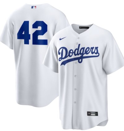 Los Angeles Dodgers Home 2025 Jackie Robinson Day Men Jersey - White