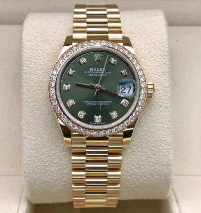 Rolex Datejust 31 278288rbr Diamonds Green