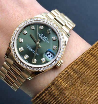 Rolex Datejust 31 278288rbr Diamonds Green