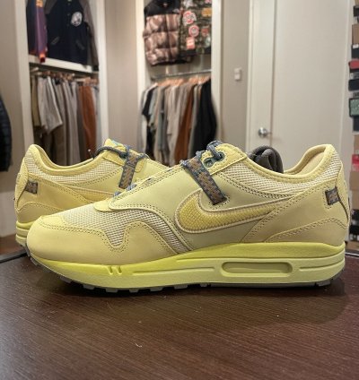Nike Air Max 1 Travis Scott Cactus Jack Saturn Gold