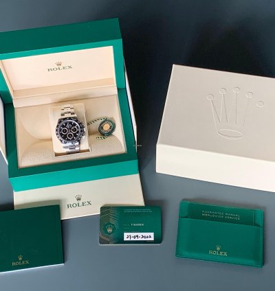 Rolex Daytona 116500ln Black Dial Full Set 2022 Never Worn