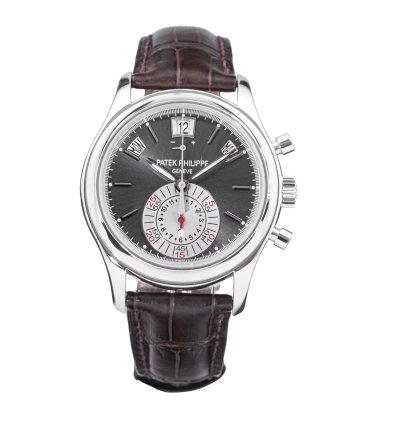 Patek Philippe Annual Calendar Chronograph Flyback Complication Grey Dial Platinum 5960p