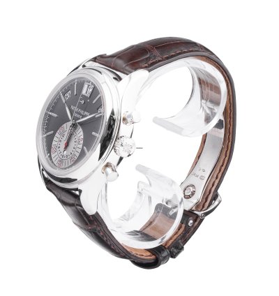 Patek Philippe Annual Calendar Chronograph Flyback Complication Grey Dial Platinum 5960p
