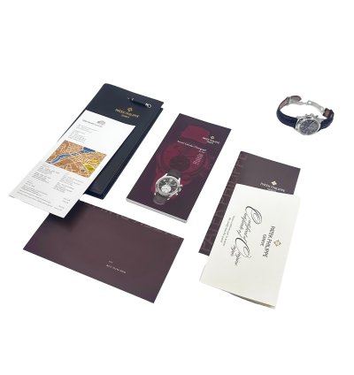 Patek Philippe Annual Calendar Chronograph Flyback Complication Grey Dial Platinum 5960p