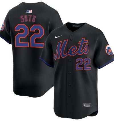 Juan Soto Jersey 22 New York Mets 2025 Baseball Player Black