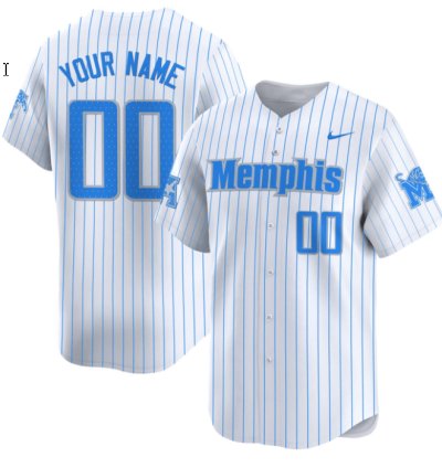 Custom Memphis Tigers Jersey Name And Number Pinstripe All Stitched