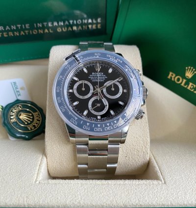 Rolex Daytona 116500ln Discontinued New 2023 Ceramic Bezel Black Dial Steel Oyster Bracelet