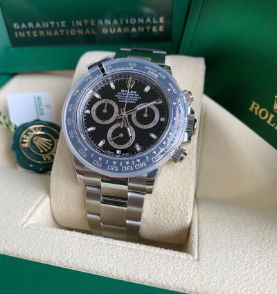 Rolex Daytona 116500ln Discontinued New 2023 Ceramic Bezel Black Dial Steel Oyster Bracelet