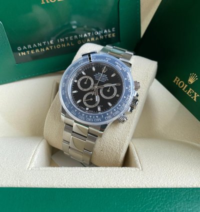Rolex Daytona 116500ln Discontinued New 2023 Ceramic Bezel Black Dial Steel Oyster Bracelet