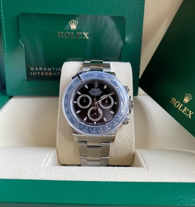 Rolex Daytona 116500ln Discontinued New 2023 Ceramic Bezel Black Dial Steel Oyster Bracelet