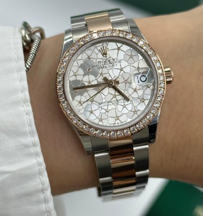 Rolex Datejust 31 278381rbr Silver Flower Oyster