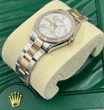 Rolex Datejust 31 278381rbr Silver Flower Oyster