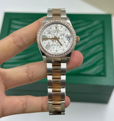 Rolex Datejust 31 278381rbr Silver Flower Oyster