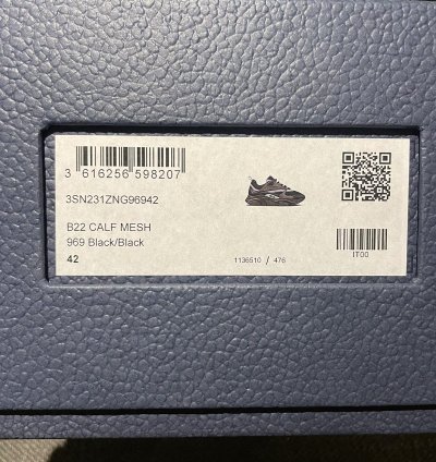 Dior B22 Black Size 42 Eu