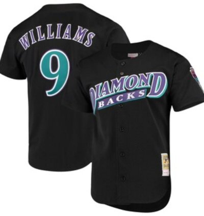 Arizona Diamondbacks Matt Williams Black Throwback Mesh Jersey