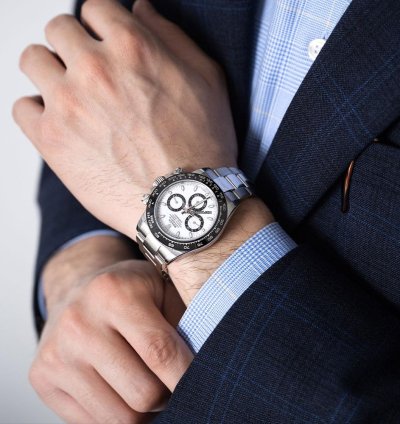 Rolex Daytona 116500ln Stainless Steel Panda White Dial 40 Mm