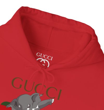Gucci Elephant Red Hoodie - Size Usa