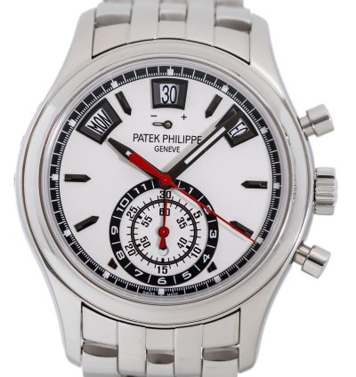 Patek Philippe Annual Calendar Chronograph Ref 5960-1a-001 Box Papers Bj-2015 Service Dec 2024