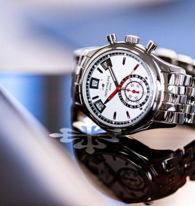 Patek Philippe Annual Calendar Chronograph Ref 5960-1a-001 Box Papers Bj-2015 Service Dec 2024