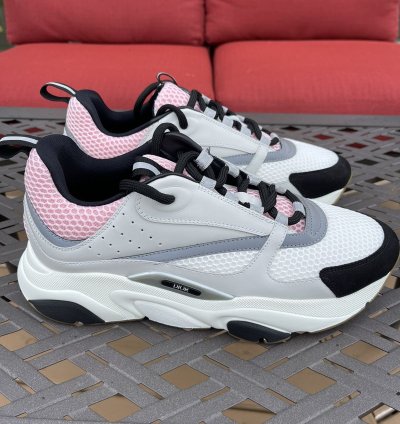 Dior B22 Grey Pink Sneakers Size 10