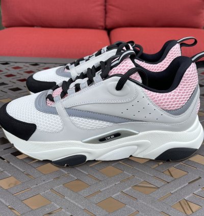 Dior B22 Grey Pink Sneakers Size 10