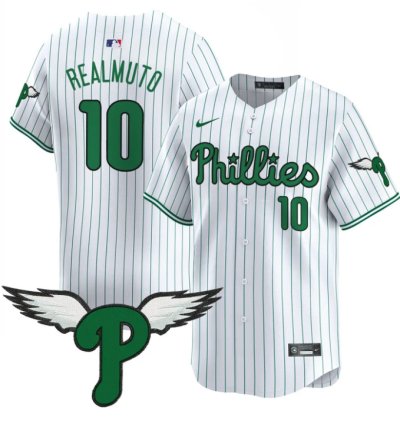 Jtrealmuto Jersey 10 Philadelphia Phillies 2025 Vapor Premier Limited Stitched Pinstripe