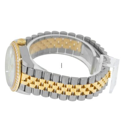 Rolex Datejust 31 31mm 18k Yellow Gold Steel Mop Diamond Dial Diamond 278383rbr