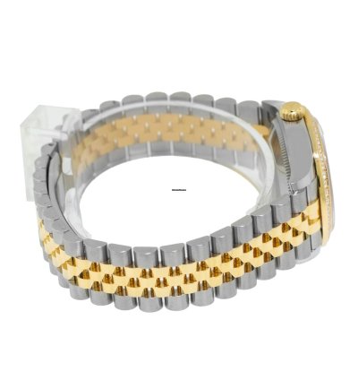 Rolex Datejust 31 31mm 18k Yellow Gold Steel Mop Diamond Dial Diamond 278383rbr