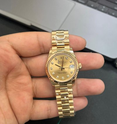 Rolex Datejust 31 31mm 278278 Yellow Gold Champagne Diamond Dial 2023