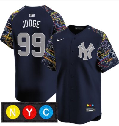 Aaron Judge Jersey 99 New York Yankees Subway Style Vapor Premier Limited Stitched