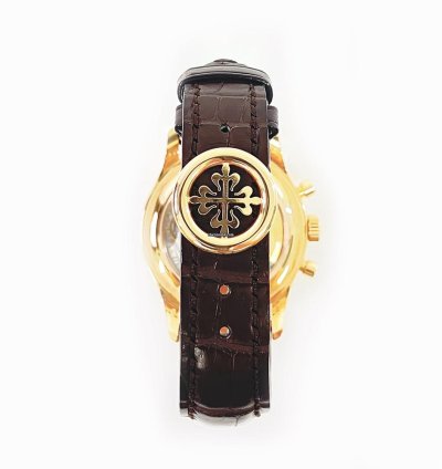 Patek Philippe Annual Calendar Chronograph Rose Gold Grey Dial 5960r-001