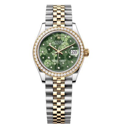 Rolex Datejust 31 31mm Green Floral Dial 278383rbr-0032 Stainless Steel And Yellow Gold Jubilee Watch 2024