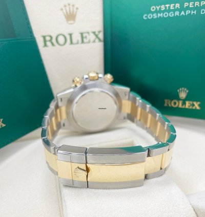 Rolex Daytona 116503 Black Mother Of Pearl mop Diamond Tahitian Dial Two Tone Yellow Gold