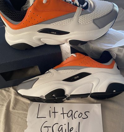 Dior B22 Orange White And Black