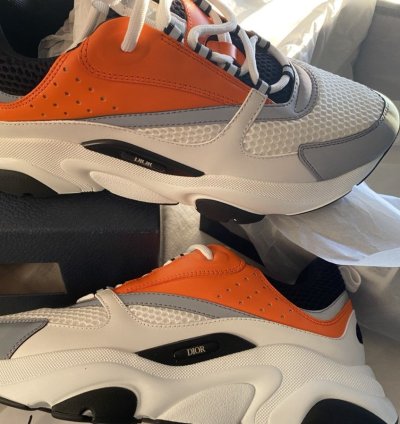 Dior B22 Orange White And Black
