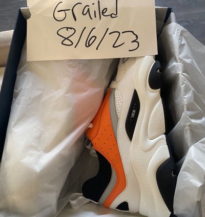 Dior B22 Orange White And Black
